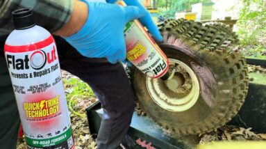 How To Use FlatOut Tire Repair / Fix a Flat Tire