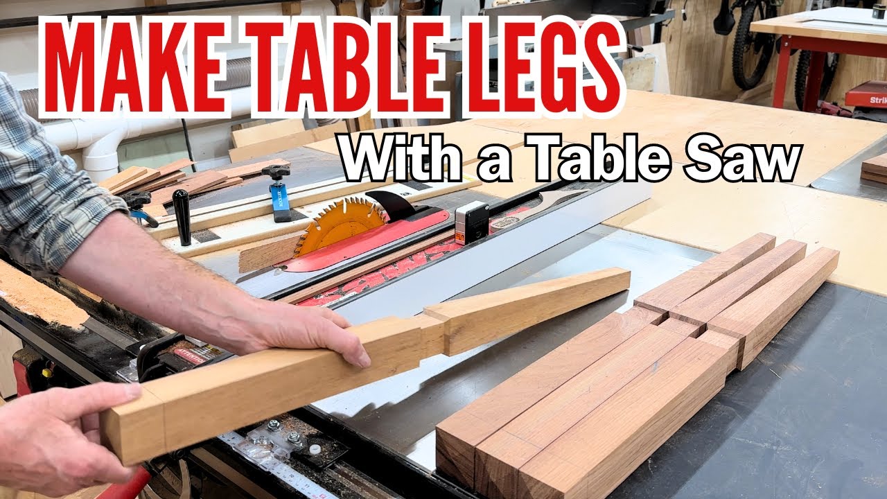Make Table Legs With A Table Saw / Basic Woodworking