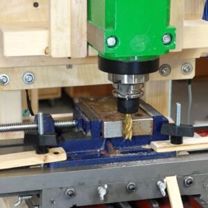 Milling metal with the wooden milling machine
