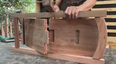 Clever Creative Woodworking Ideas // How To Make A Unique And Useful Sturdy Folding Chair