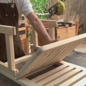 Great Project From Cheap Pallet Wood // How to Make a Complete Folding Chair Full Of Creativity