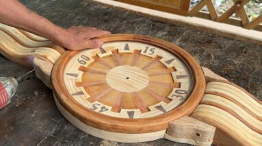 Man Turns Scraps Of Wood Into Amazing Works // Makes Giant Wristwatches With Exquisite Details