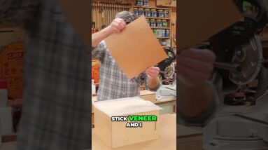 Make a Fancy Trash Can - Beginner Wood Veneer Project