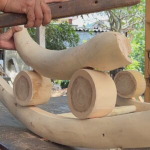 Man Turns Bent Logs Into Perfect Rocking Chair // DIY Woodworking