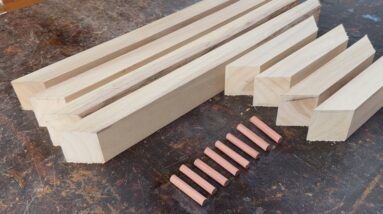 Never Waste Scrap Wood // How To Make A Japanese Dining Table From Recycled Wood