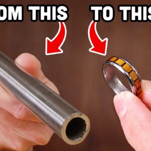 Making Wedding Rings From a Steel Tube