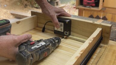 Ultimate Modern Woodworking Ideas // How To Make A Nightstand With Multiple Level Protection