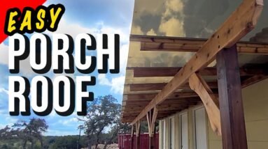 How to Build a Covered Porch with Clear Roof Panels