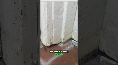 Simple Repair - Fix a Garage Door Casing  with a PVC Plinth
