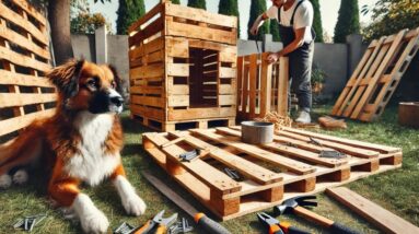Recycled Wood Pallets Ideas // Build A Pet House From Wood Pallets Worth Thousands Of Lollars
