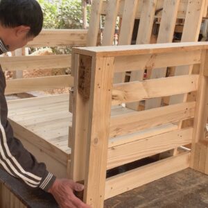 Convert From Chair To Bed In One Move // ​​Awesome DIY Project From Wooden Pallets