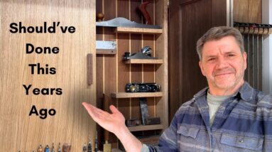 Hand Tool Storage Cabinet /  Woodworking Storage Organization Cabinet