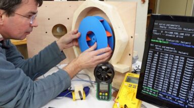 3D printed blower impeller, forward vs. backwards curved fins