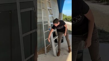 A dangerous stepladder mistake! #nationalladdersafetymonth