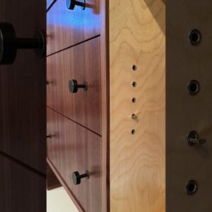 Have you tried Shelf Pin Inserts?