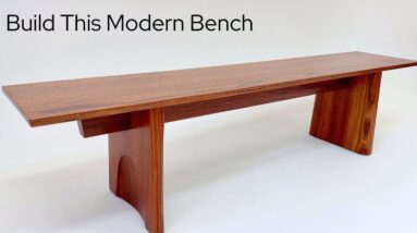 How to Build This Modern Bench / Fine Woodworking Project