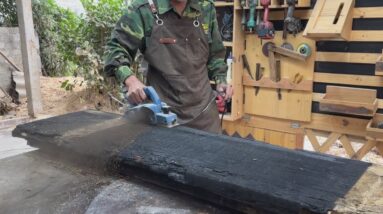 Unexpected Results With Wooden Planks In Fire // Unique Wood Recycling Project Worth Learning