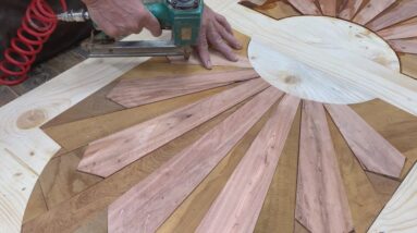 Woodworking Skills Of Master Carpenter  Perfect Wood Recycling Project