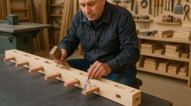 Practical And Useful Ideas For Every Home // How To Make A Clothes Rack From Recycled Wood Easily