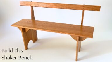 How to Build This Authentic Shaker Bench | Plans Available
