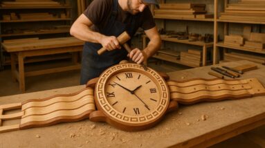 Wall Clock Art Ideas Inspired By Wristwatches // A Meticulously Crafted Giant Wristwatch