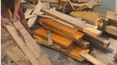 Creative Wood Ideas Useful And Practical // How To Make Easy Folding Ladder Chair From Pallet Wood