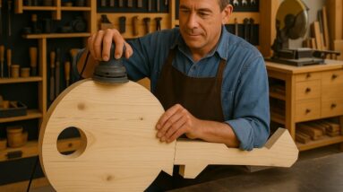 Inspiring Creative Woodworking Ideas // Unique DIY Key Shaped Coffee Table Made From Pallet Wood