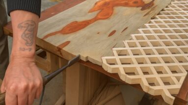 Ideas For Recycling Scrap Wood Effectively // See How I Made This Unique Table