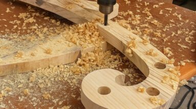 Useful DIY Woodworking Ideas For Every Home // How To Make A Cheap Wooden Clothes And Bag Hanger