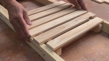Smart Woodworking Ideas From Wood Scraps // How To Make A Simple And Easy Folding Chair
