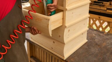 Super Useful Pallet Wood Recycling Ideas // How To Make A Nightstand Inspired By Books