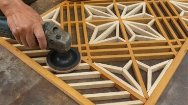 Useful Projects To Recycle Old Wood // Design A Wonderful Unique Patterned Table