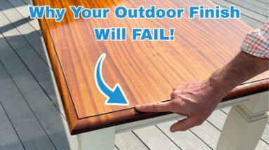 What Wood and Finish works best Outdoors? / Table Top Three Year Update