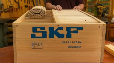 Efficient Recycled Wood Processing // Unique Wooden Cabinets Ideal For Storing Sorted Items