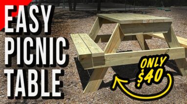 A Picnic Table Anyone Can Build -- I'm Building 66 of Them!