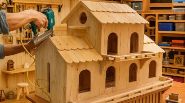 Inspiring Creative Ideas To Recycle Pallet Wood // DIY Perfect Bird House From Pallet Wood
