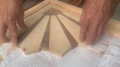 Recycled Wood Craft Ideas // How To Make A Unique Artistic Patterned Wood Table