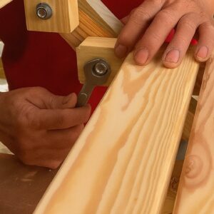 Creative Woodworking Ideas From Recycled Wood // How To Make A Chair With A Unique Folding Mechanism