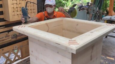 Creative Ideas For Recycling Pallet Wood // How To Make A Decorative Table With An Incredible Effect
