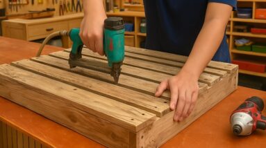 Unique DIY ideas From Wooden Pallets // How To Make A Dart Game Stand Combined With A Wine Table