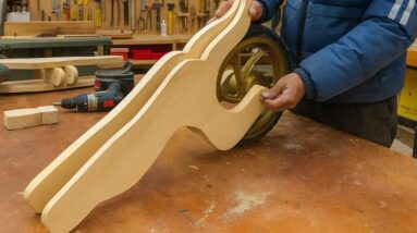 Woodworking Ideas For Kids // How To Make A Super Cool Wooden Balance Bike