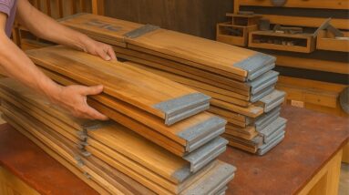 Smart Creative Ideas From Pallet Wood // How To Make A Useful Folding Study Table To Save Space