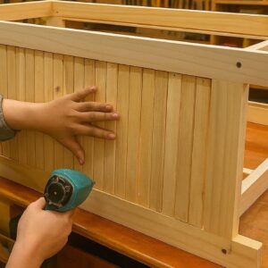 DIY Woodworking Ideas From Recycled Wood // How To Make Stylish Modern Bathroom Storage Cabinets