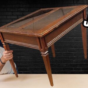 Woodworker turns thrift store table into modern fine furniture.