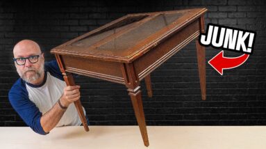 Woodworker turns thrift store table into modern fine furniture.