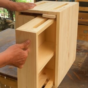 Creative Woodworking Ideas Of Carpenters // How To Make A Cabinet With A Unique Operating Mechanism