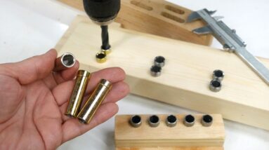 Drill bushings for making durable custom wooden doweling jigs