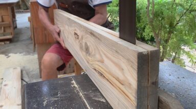 Recycled Wood Furniture Ideas // How To Make Decorative Wooden Shelves With Hidden Compartments