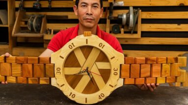 Unique Wooden Design Ideas Inspired By Wristwatches // Handmade Wooden Watch Making Process
