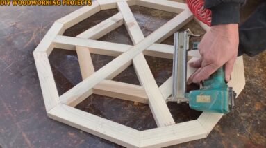 Unique DIY Woodworking Ideas // DIY Unique Garden Table That Will Amaze You